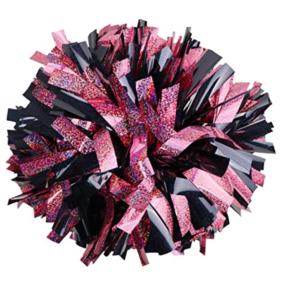 Cheerleading Pom Pom - 2 Pack 6 Inch Metallic Holographic