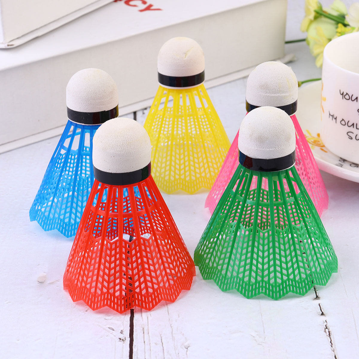 Sports Equipment Badminton - 6Pcs Vibrant Badminton Shuttlecocks Foam Head