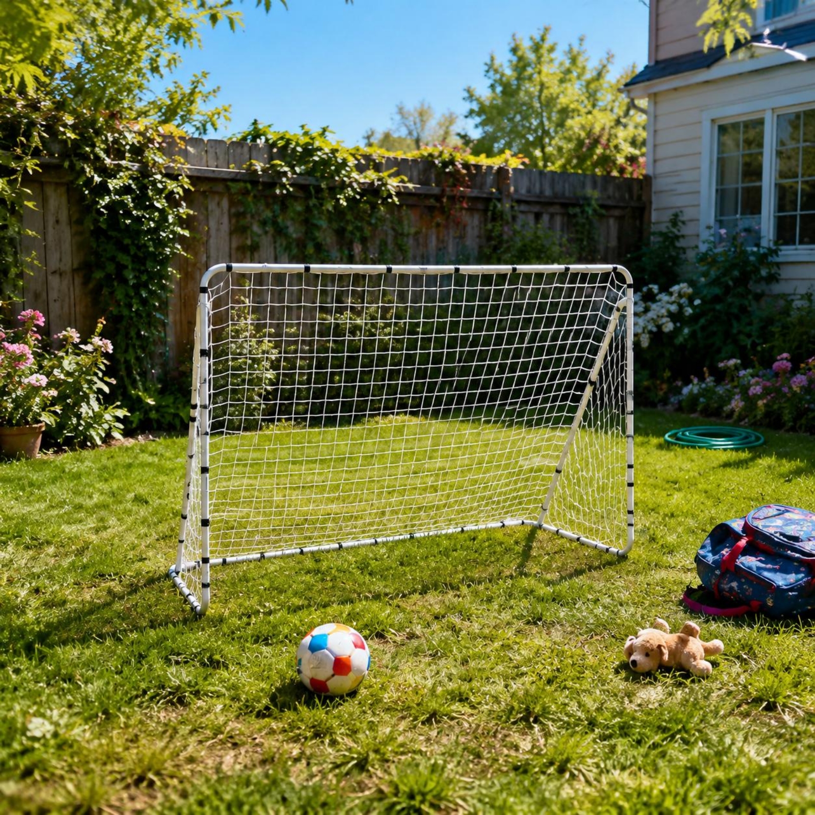 Sports Equipment For Training - Steel Soccer Goal Indoor Outdoor Use