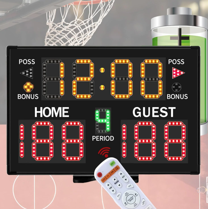 Sports Equipment Advertisement - Electronic Light Emitting Diode Scoreboard with