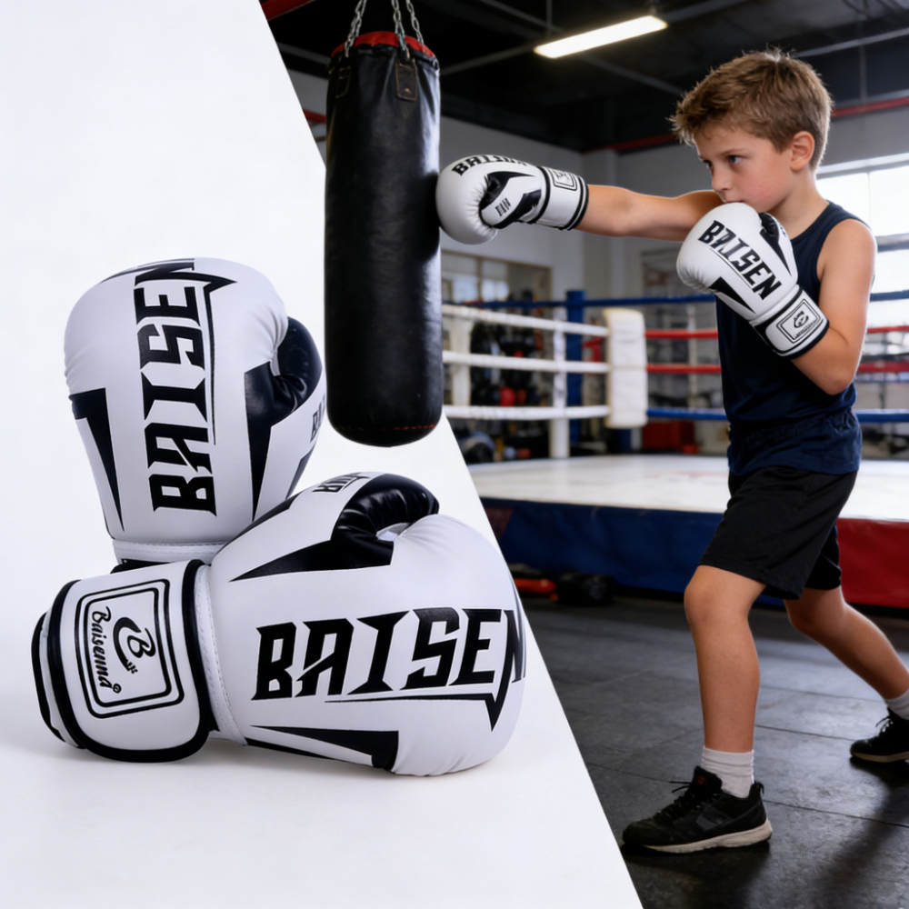 Sports Equipment For Kids - 1Pair Professional Boxing Gloves PU Leather
