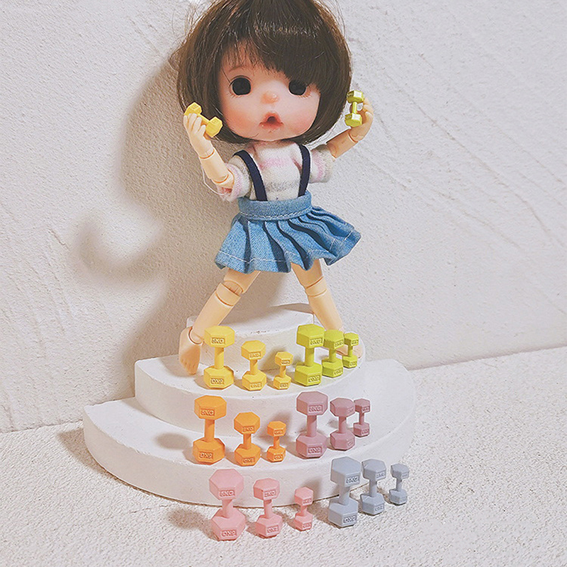 Sports Equipment A To Z - Z. 1Pcs 1/12 Dollhouse Miniature Barbell