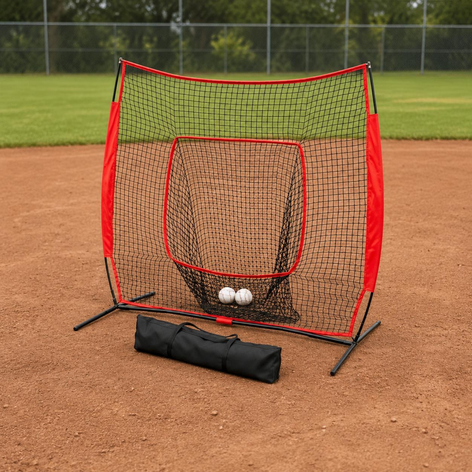 Sports Equipment You Hit - Baseball Training Net 7x7 Quick Assembly
