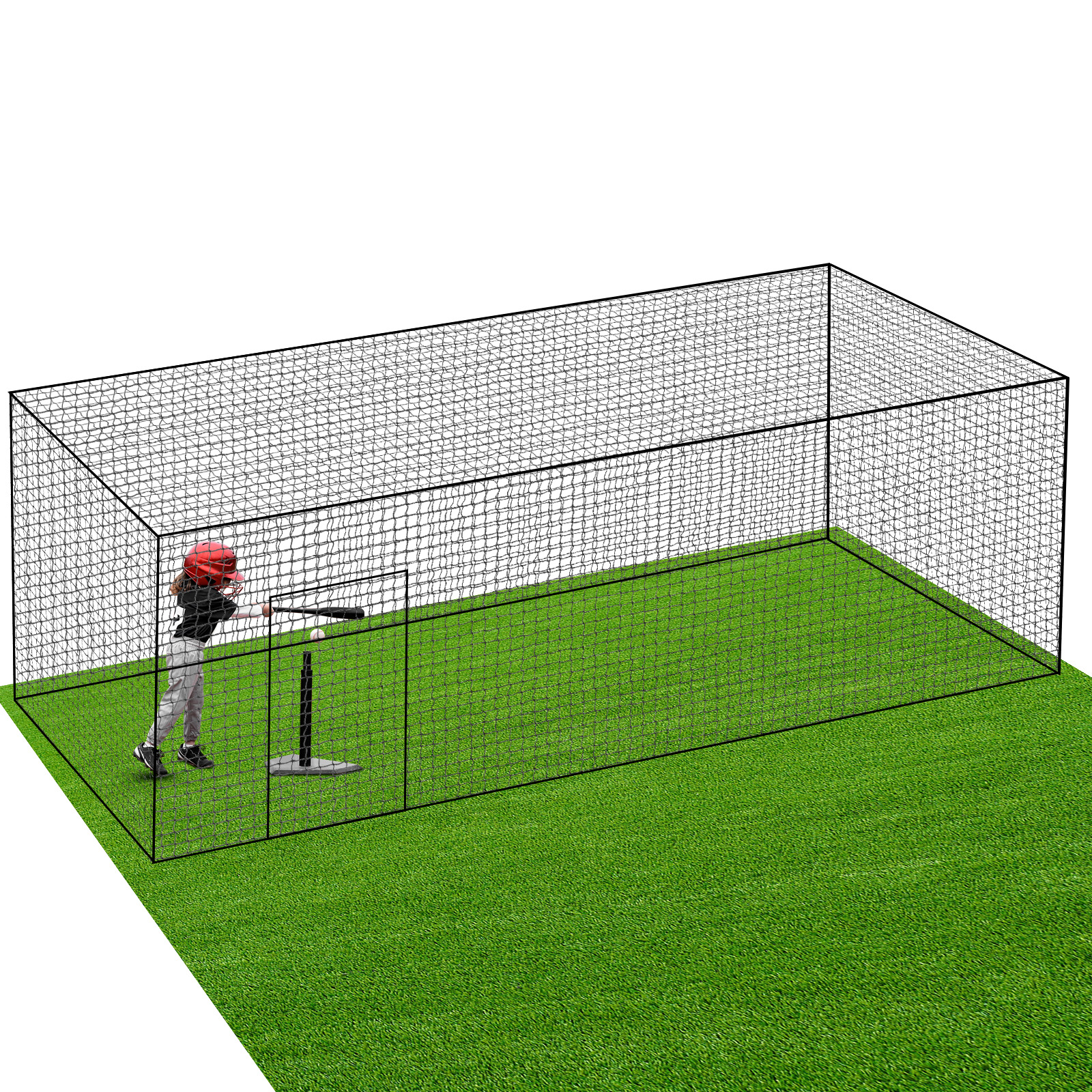 Sports Equipment You Hit - Baseball Batting Cage Net with Frame