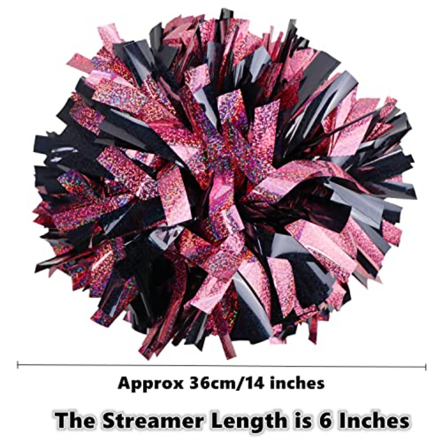 2 Pack 6 Inch Metallic Hologra - Cheerleading Pom Pom review and price