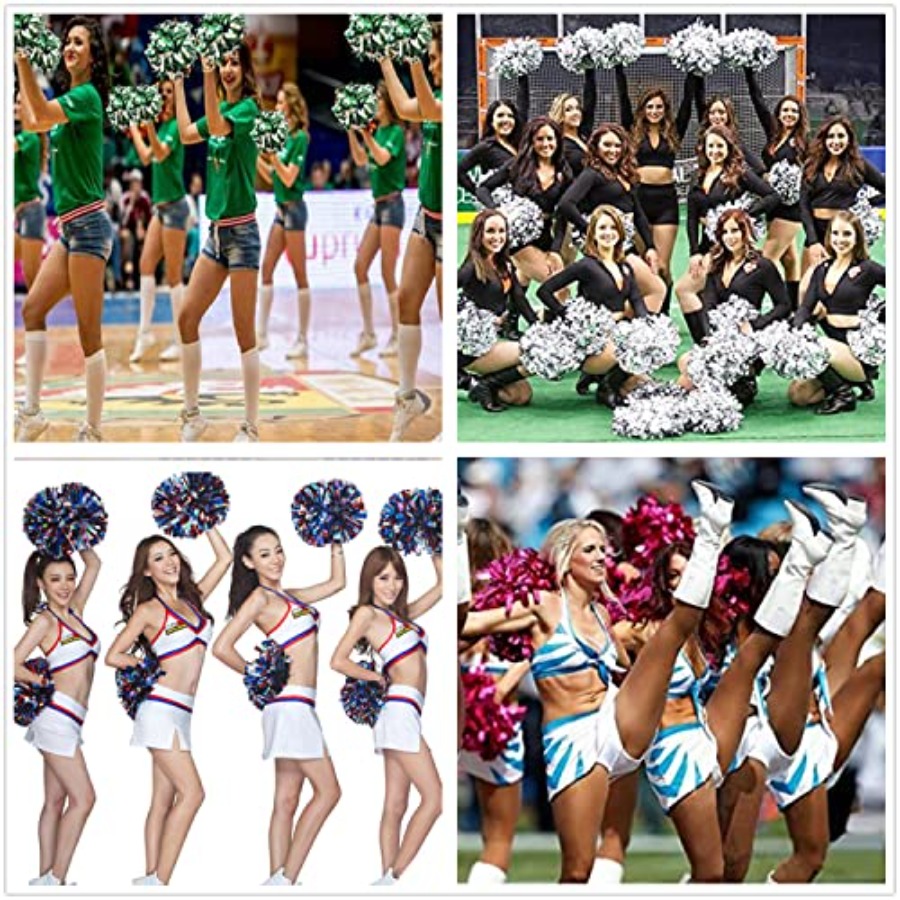 2 Pack 6 Inch Metallic Hologra - Cheerleading Pom Pom review and price