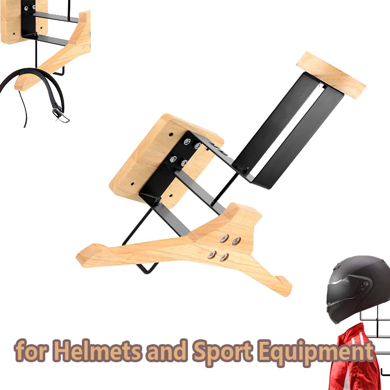 Wood Motorcycle Helmet Holder  - Sports Equipment For Home review and price