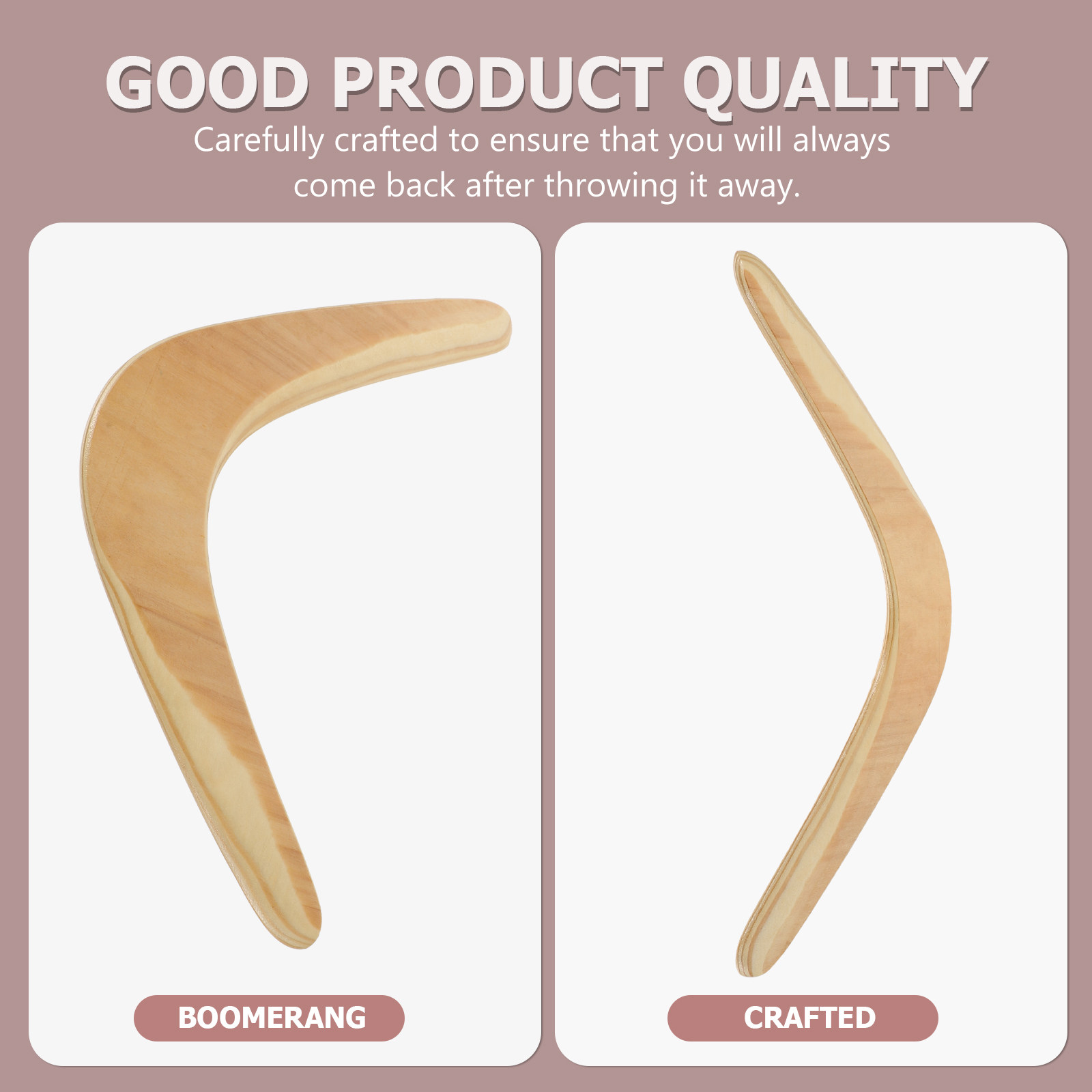 1Pcs Boomerang Wooden Outdoor  - Sports Equipment For Kids review and price