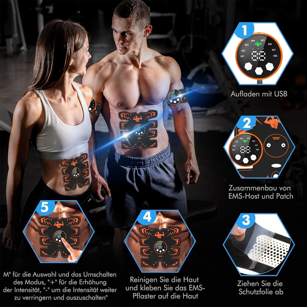 Portable EMS Abdominal Trainer - Sports Equipment For Home review and price