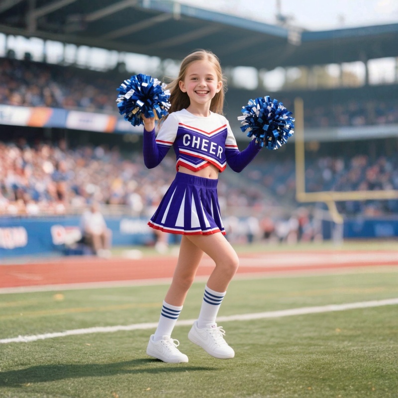 Girls Cheerleader Costume Bask - Cheerleading Pom Pom review and price