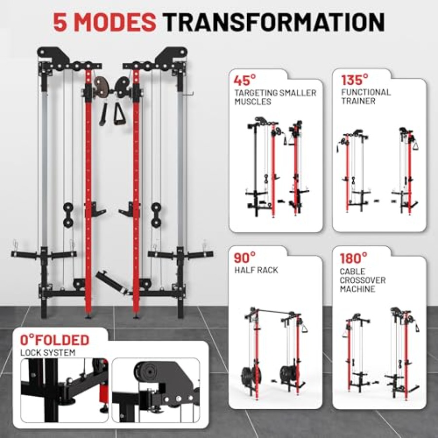 Wall Mounted Folding Squat Rac - Sports Equipment For Home review and price